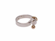 Load image into Gallery viewer, TIFFANY＆CO ティファニー リング 指輪 フック&amp;アイ シルバー925 18Kイエローゴールド 750 4g 7号 美品 中古 41675