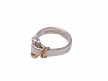 Load image into Gallery viewer, TIFFANY＆CO ティファニー リング 指輪 フック&amp;アイ シルバー925 18Kイエローゴールド 750 4g 7号 美品 中古 41675