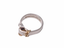 Load image into Gallery viewer, TIFFANY＆CO ティファニー リング 指輪 フック&amp;アイ シルバー925 18Kイエローゴールド 750 4g 7号 美品 中古 41675