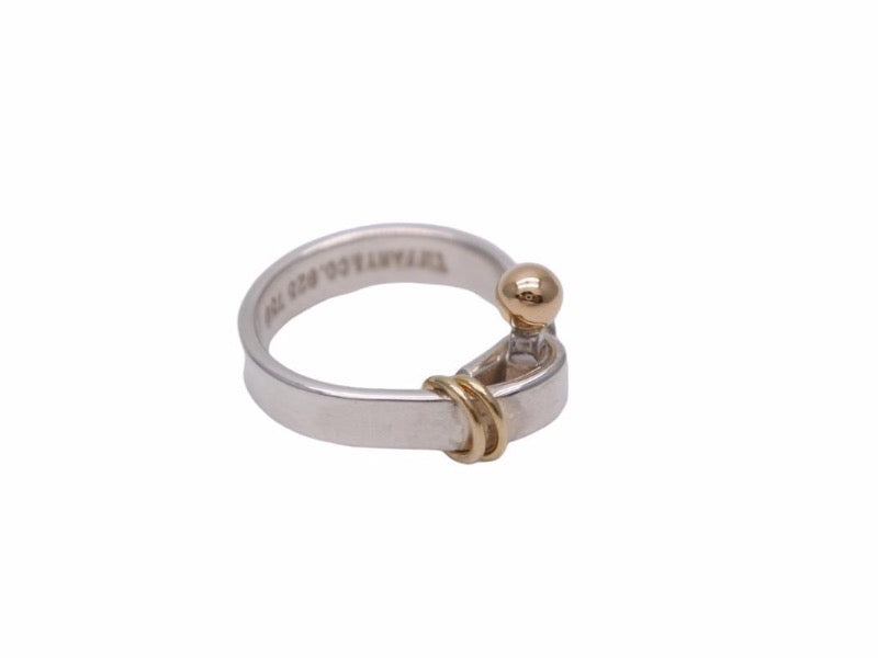 TIFFANY&CO ティファニー リング 指輪 フック&アイ シルバー925 18K TIFFANY&CO ティファニー リング 指輪 フック&アイ シルバー925 18K