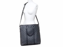 画像をギャラリービューアに読み込む, LOUIS VUITTON ルイヴィトン アントン ダミエグラッフィット トートバッグ ビジネスバッグ N40000 シルバー金具 美品 中古 41699