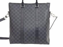 画像をギャラリービューアに読み込む, LOUIS VUITTON ルイヴィトン アントン ダミエグラッフィット トートバッグ ビジネスバッグ N40000 シルバー金具 美品 中古 41699
