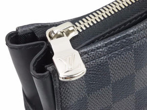 LOUIS VUITTON ルイヴィトン アントン ダミエグラッフィット トートバッグ ビジネスバッグ N40000 シルバー金具 美品 中古 41699