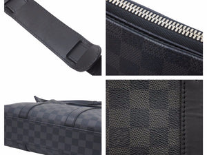 LOUIS VUITTON ルイヴィトン アントン ダミエグラッフィット トートバッグ ビジネスバッグ N40000 シルバー金具 美品 中古 41699