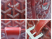 Load image into Gallery viewer, Goyard ゴヤール アンバサード PM ブリーフケース ビジネスバッグ レザー キャンバス シルバー金具 レッド 良品 中古 41702
