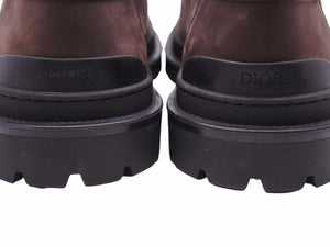 新品同様 Dior ディオール DIOR EXPLORER ボートシューズ ヌバックカーフスキン オブリークジャガード サイズ44 中古 41711