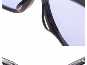 GUCCI グッチ メガネ カラー ブルーレンズ サングラス GG0493 005 55□15-150 アイウェア 眼鏡 小物 ブラック 美品 中古 41745