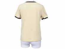 Load image into Gallery viewer, CELINE セリーヌ サルキー クルーネック バターブラウン 半袖Ｔシャツ 2X575 114L 11MR サイズXS 美品 中古 41763