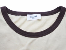 Load image into Gallery viewer, CELINE セリーヌ サルキー クルーネック バターブラウン 半袖Ｔシャツ 2X575 114L 11MR サイズXS 美品 中古 41763