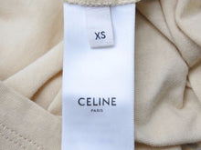 Load image into Gallery viewer, CELINE セリーヌ サルキー クルーネック バターブラウン 半袖Ｔシャツ 2X575 114L 11MR サイズXS 美品 中古 41763