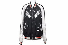 Load image into Gallery viewer, COACH コーチ スカジャンACH THE STOOGES 上着 長袖 リバーシブル ブラック ホワイト 中古 41825