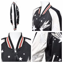 Load image into Gallery viewer, COACH コーチ スカジャンACH THE STOOGES 上着 長袖 リバーシブル ブラック ホワイト 中古 41825