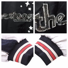 Load image into Gallery viewer, COACH コーチ スカジャンACH THE STOOGES 上着 長袖 リバーシブル ブラック ホワイト 中古 41825