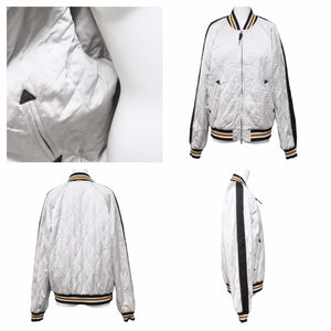 COACH コーチ スカジャンACH THE STOOGES 上着 長袖 リバーシブル ブラック ホワイト 中古 41825
