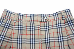 burberrys バーバリー ノバチェック ショートパンツ ハーフパンツ ヴィンテージ コットン ベージュ 良品 中古 41841 