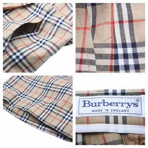burberrys バーバリー ノバチェック ショートパンツ ハーフパンツ ヴィンテージ コットン ベージュ 良品 中古 41841 
