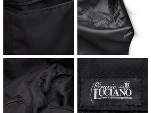 ORAZIO LUCIANO オラッツィオ ルチアーニ セットアップ スーツ テーラード パンツ 2ピース ウール ブラック 50 美品 中古 41884