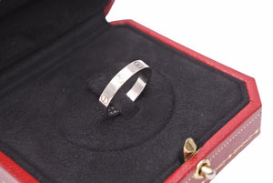 極美品 Cartier カルティエ ラブリング 指輪 K18WG 750 ホワイトゴールド FE8391 ウエディングリング ジュエリー サイズ56 41890