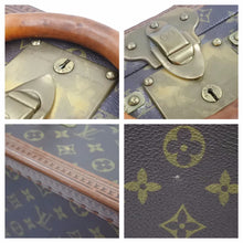 画像をギャラリービューアに読み込む, LOUIS VUITTON ルイヴィトン コトヴィル50 モノグラム トランク 茶 ハードケース アタッシュケース バッグ ゴールド金具 美品 中古 41895