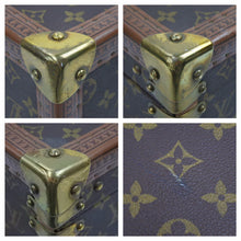 画像をギャラリービューアに読み込む, LOUIS VUITTON ルイヴィトン コトヴィル50 モノグラム トランク 茶 ハードケース アタッシュケース バッグ ゴールド金具 美品 中古 41895