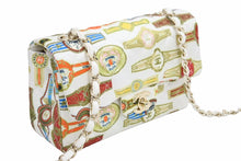 Load image into Gallery viewer, 極美品 CHANEL シャネル マトラッセ チェーンショルダーバッグ 23番台 サテン ホワイト マルチカラー ゴールド金具 中古 41922