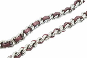 極美品 CHANEL シャネル マトラッセ チェーンショルダーバッグ メタリックピンク シルバー金具 24番台 中古 41935