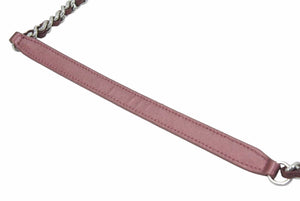 極美品 CHANEL シャネル マトラッセ チェーンショルダーバッグ メタリックピンク シルバー金具 24番台 中古 41935