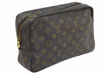画像をギャラリービューアに読み込む, Louis Vuitton ルイヴィトン トゥルーストワレット コスメポーチ クラッチバッグ ポーチ モノグラム ブラウン 良品 中古 41944