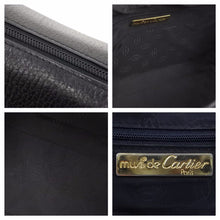 Load image into Gallery viewer, CARTIER カルティエ mast de Cartier マストライン ハンドバック ブラック 黒 革 レザー 良品 中古 41947