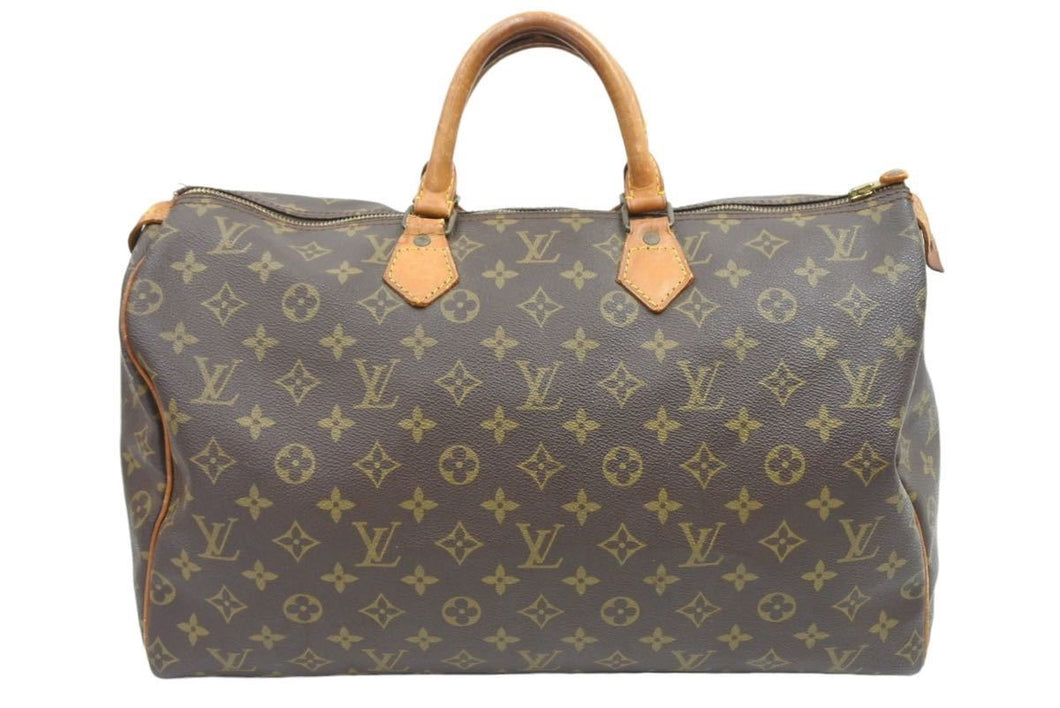 LOUIS VUITTON ルイヴィトン スピーディ40 ハンドバッグ モノグラム 廃番モデル M41522 ブラウン ゴールド金具 中古 41959