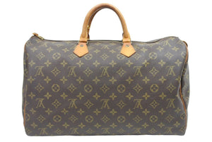 LOUIS VUITTON ルイヴィトン スピーディ40 ハンドバッグ モノグラム 廃番モデル M41522 ブラウン ゴールド金具 中古 41959