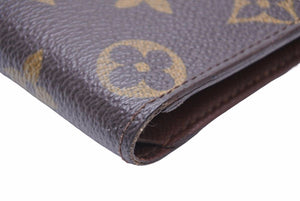 LOUIS VUITTON ルイ・ヴィトン 二つ折り財布 モノグラム ロゴ ウォレット イニシャル 小物 ブラウン 中古 41979