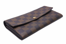 Load image into Gallery viewer, LOUIS VUITTON ルイ・ヴィトン 長財布 ポルトフォイユ サラ ダミエ ブラウン ウォレット 財布 N61734 中古 41980