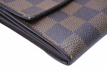 Load image into Gallery viewer, LOUIS VUITTON ルイ・ヴィトン 長財布 ポルトフォイユ サラ ダミエ ブラウン ウォレット 財布 N61734 中古 41980
