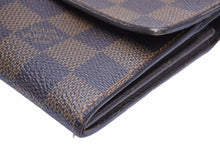 Load image into Gallery viewer, LOUIS VUITTON ルイ・ヴィトン 長財布 ポルトフォイユ サラ ダミエ ブラウン ウォレット 財布 N61734 中古 41980