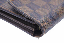 Load image into Gallery viewer, LOUIS VUITTON ルイ・ヴィトン 長財布 ポルトフォイユ サラ ダミエ ブラウン ウォレット 財布 N61734 中古 41980