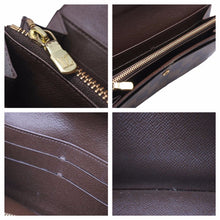 Load image into Gallery viewer, LOUIS VUITTON ルイ・ヴィトン 長財布 ポルトフォイユ サラ ダミエ ブラウン ウォレット 財布 N61734 中古 41980