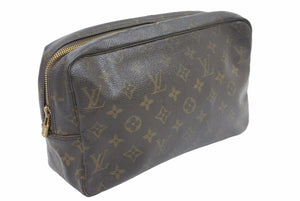 LOUIS VUITTON ルイ・ヴィトン クラッチバッグ モノグラム ブラウン カバン 鞄 ロゴ 中古 41989