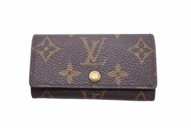 LOUIS VUITTON ルイ・ヴィトン キーケース モノグラム 小物 ロゴ ケース ゴールド金具 良品 中古 41993