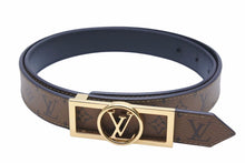 Load image into Gallery viewer, LOUIS VUITTON ルイヴィトン ベルト サンチュール ドーフィーヌ 25MM リバーシブル 85/34 M0203W 美品 中古 42005