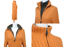 Load image into Gallery viewer, HERMES エルメス レディース アウター 36 Used リネン×ウー ル 3Bジャケットオレンジ サイズL 中古 42024