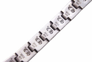 Chrome Hearts クロムハーツ ピラミッドプラスリンク 17 LINK 60.9 ブレスレット CHプラス SV925 シルバー ブレス 美品 中古 41552