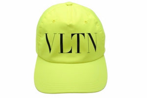 VALENTINO ヴァレンチノ キャップ 帽子 UY2HDA10QAL ポリエステル イエロー サイズ58 美品 中古 42038