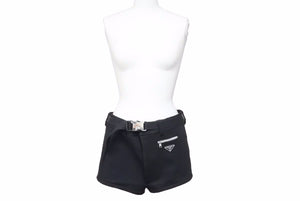 PRADA プラダ Punto stoffa Swimwear Short ショートパンツ スイムウェア ブラック 19年 プレート サイズ44 中古 42087 正規品