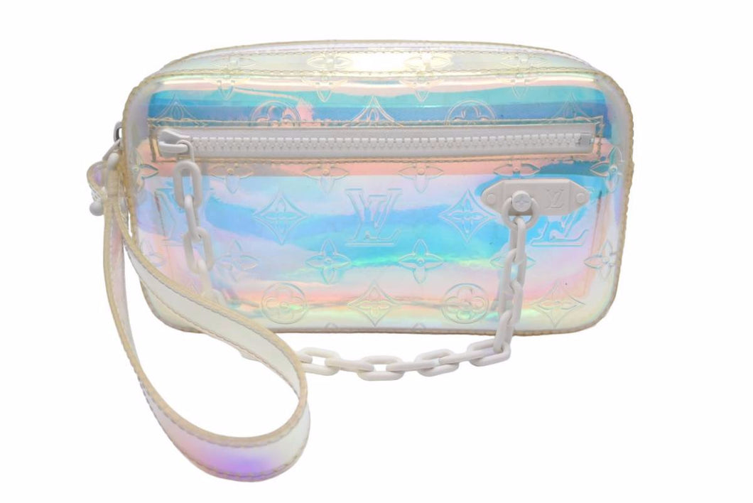 LOUIS VUITTON ルイヴィトン ポーチ ポシェット ヴォルガ モノグラム プリズム ポップアップストア限定 中古 42096