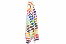 画像をギャラリービューアに読み込む, CHANEL シャネル Colorama シャツ レインボー シルク ココマーク 14SS 長袖シャツ P49197V35728 サイズ50 美品 中古 4210