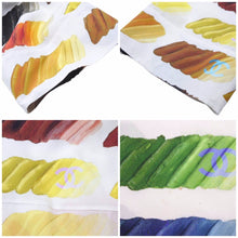 画像をギャラリービューアに読み込む, CHANEL シャネル Colorama シャツ レインボー シルク ココマーク 14SS 長袖シャツ P49197V35728 サイズ50 美品 中古 4210