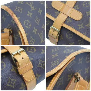 Louis Vuitton ルイヴィトン マルヌ ショルダーバッグ 斜め掛けバッグ M51369 モノグラム PVCレザー ブラウン 良品 中古 42155