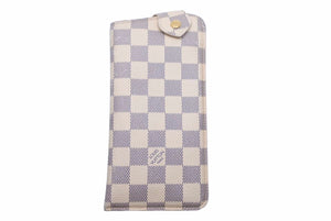 [USED/中古]LOUIS VUITTON ルイ・ヴィトン メガネケース SN0143 ホワイト ダミエアズール ダミエキャンバス Bランク