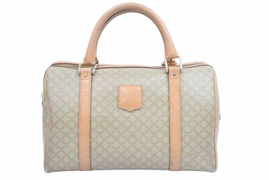 CELINE セリーヌ ヴィンテージ スピーディ ハンドバッグ カバン ボストン マカダム ブラウン 美品 中古 42171